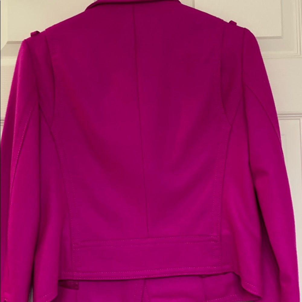 Fuchsia wool jacket - Picture 5 of 5